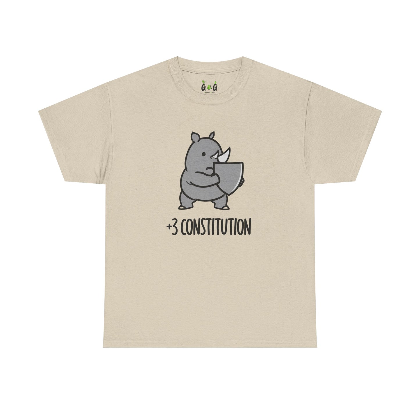 DND Rhinoceros Unisex Tee - Funny Fantasy Game Shirt