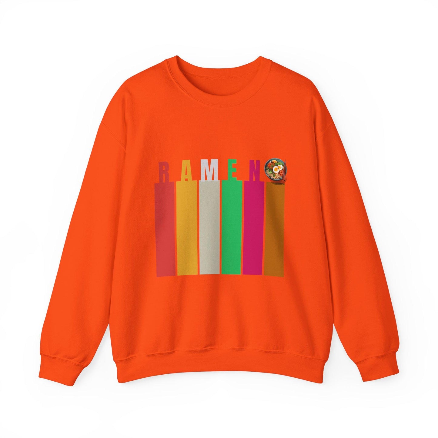 Whimsical Ramen Graphic Sweatshirt, Cozy Streetwear, Unisex Gift, Foodie Fashion, Casual Wear, Perfect for Food Lovers