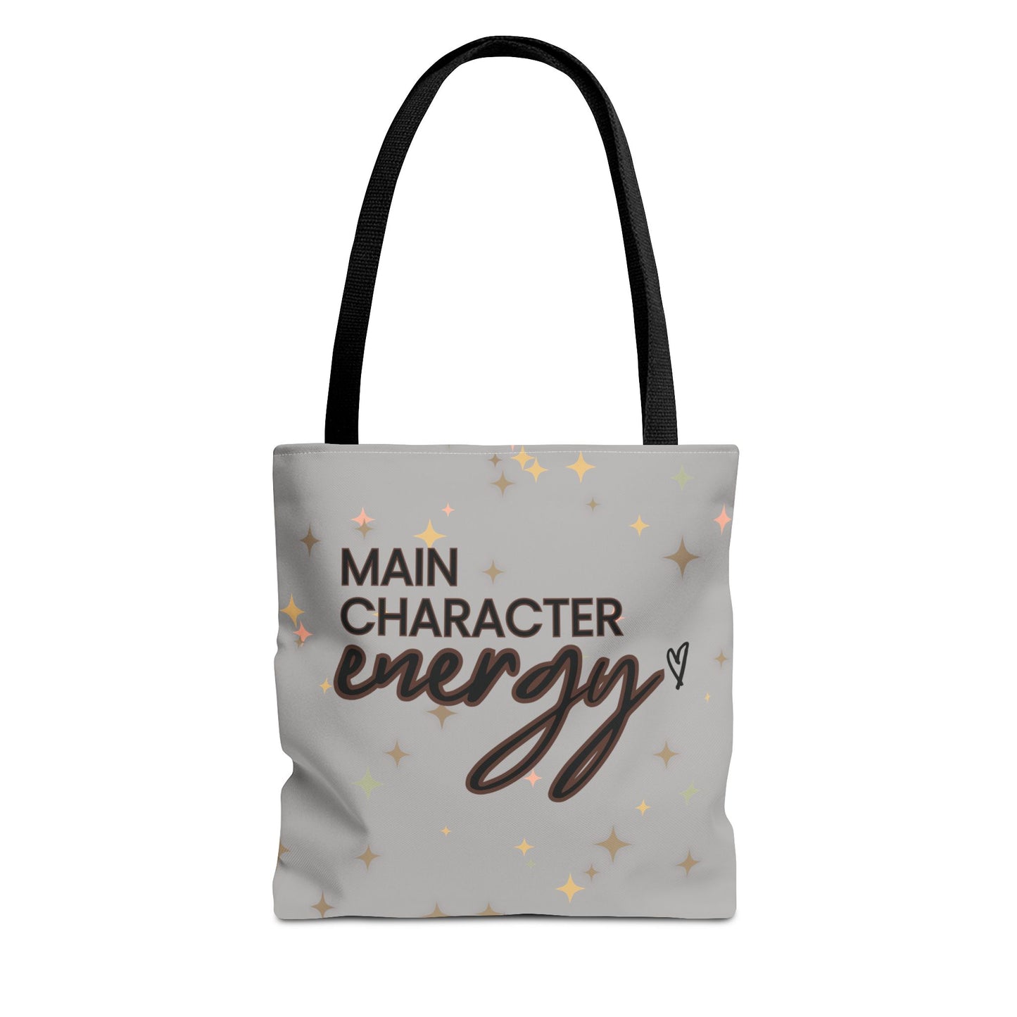 Double-Sided Print Sparkling Tote Bag - Main Character Energy