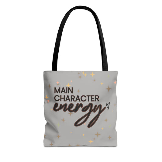 Double-Sided Print Sparkling Tote Bag - Main Character Energy