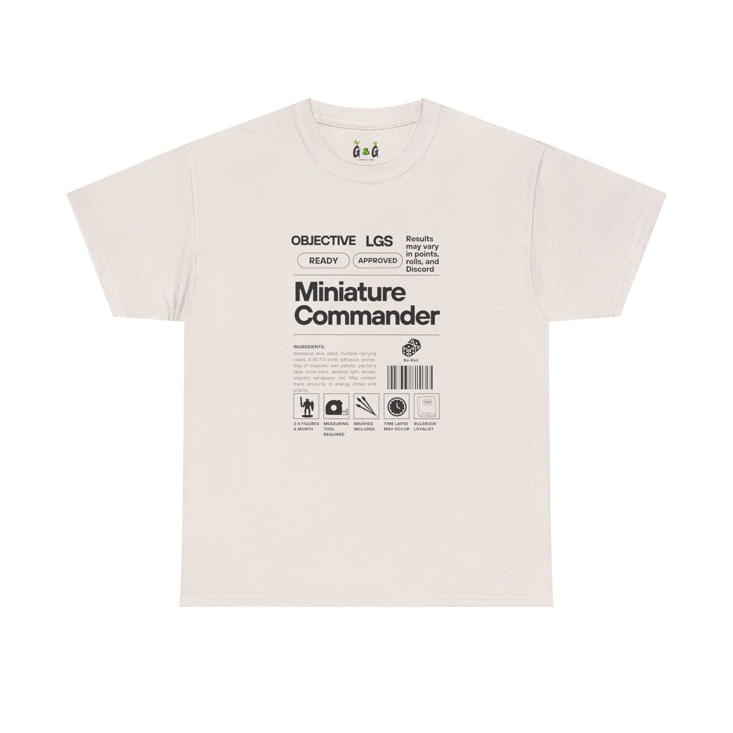 Miniature Builder Unisex Tee, Tabletop RPG Gamer Gift, Funny Humor Shirt, D&D Player Top, Gaming T-Shirt