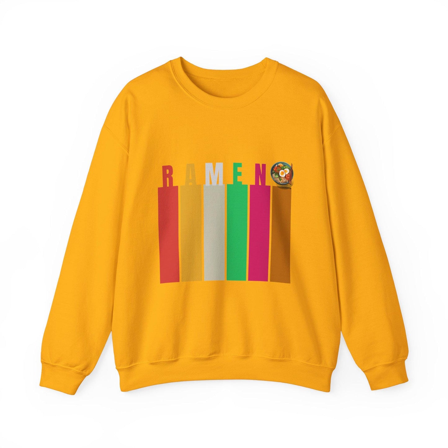 Whimsical Ramen Graphic Sweatshirt, Cozy Streetwear, Unisex Gift, Foodie Fashion, Casual Wear, Perfect for Food Lovers