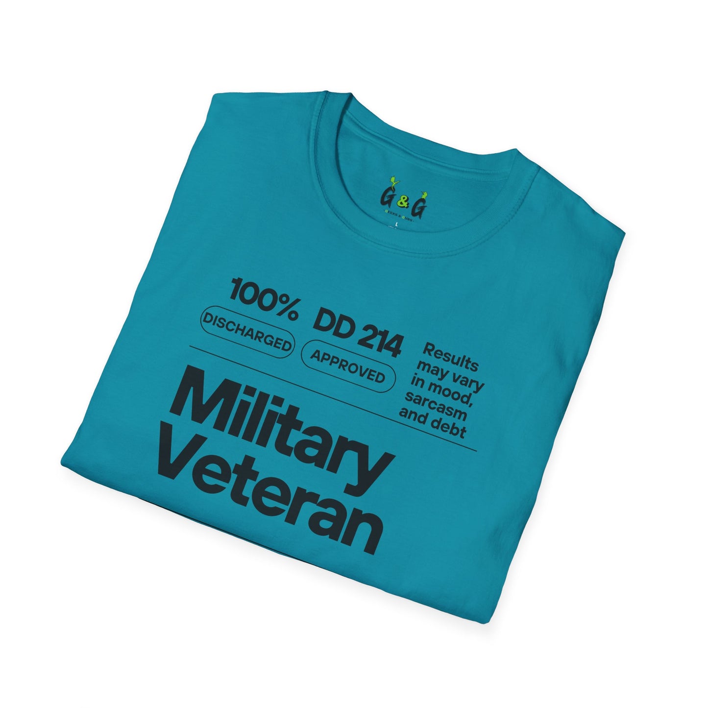 Military Veteran Unisex T-Shirt, Softstyle Tee for Support, Gifts for Veterans, Memorial Day, Independence Day, Casual Wear