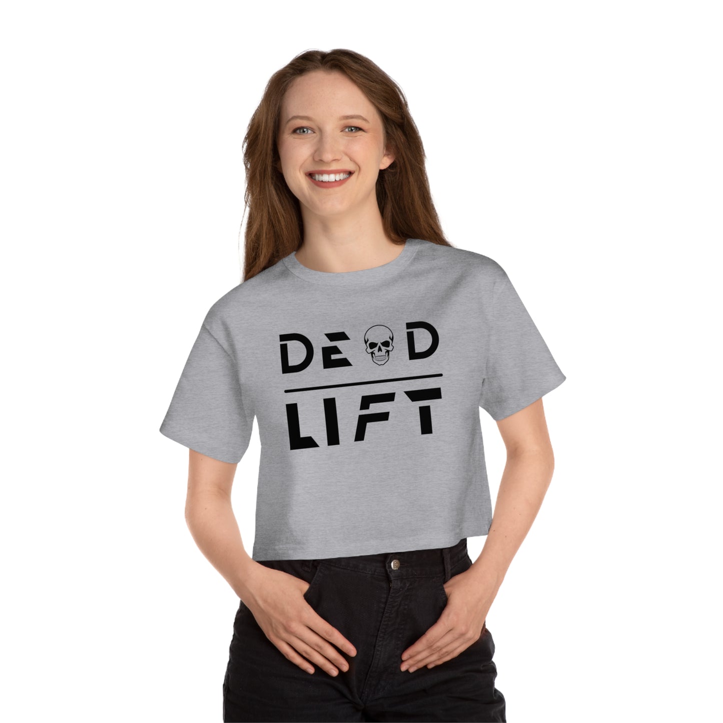 Dead Lift Cropped T-Shirt for Powerlifting and Workout Enthusiasts