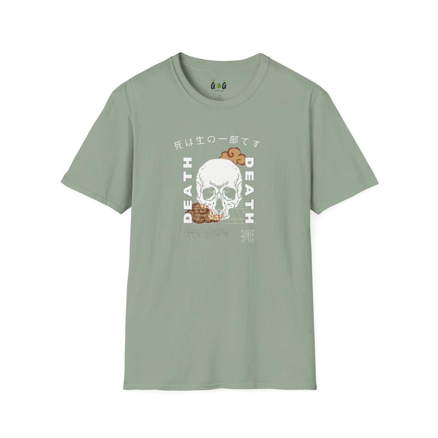 Skull Design Unisex T-Shirt - Japanese Culture Inspired