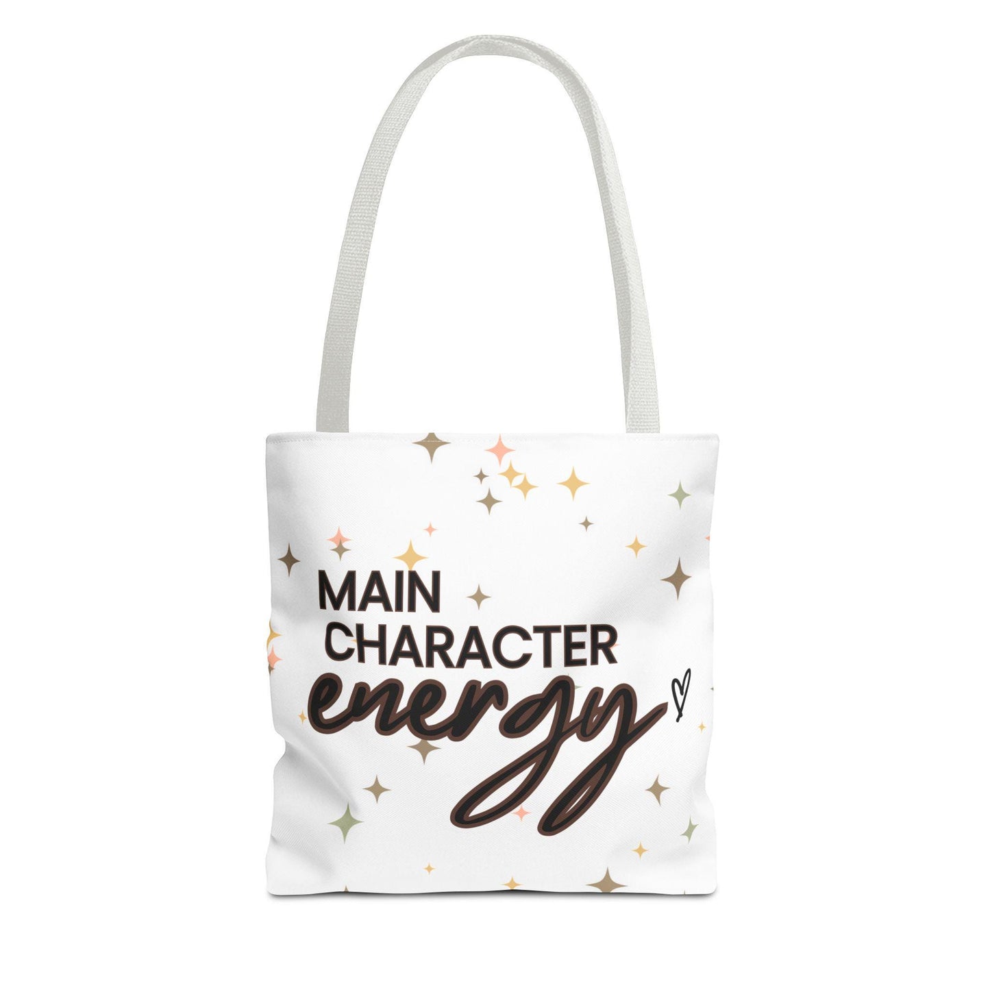 Double-Sided Printed Main Character Energy Tote Bag