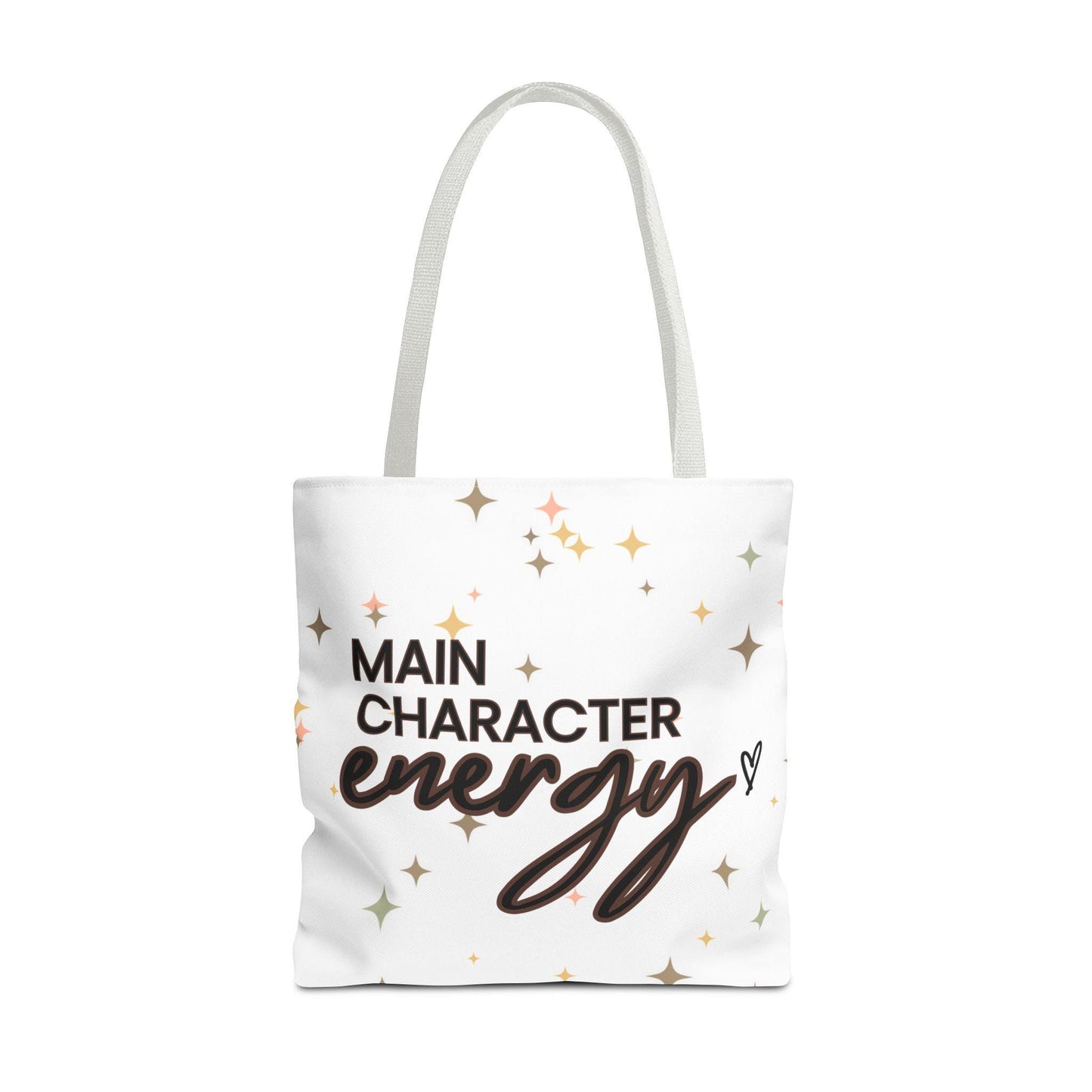 Double-Sided Printed Main Character Energy Tote Bag