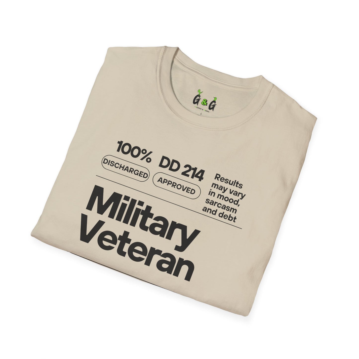 Military Veteran Unisex T-Shirt, Softstyle Tee for Support, Gifts for Veterans, Memorial Day, Independence Day, Casual Wear