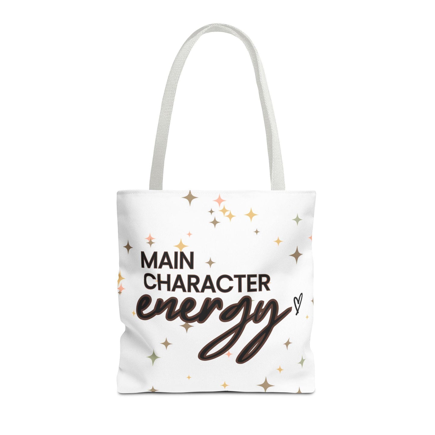 Double-Sided Printed Main Character Energy Tote Bag