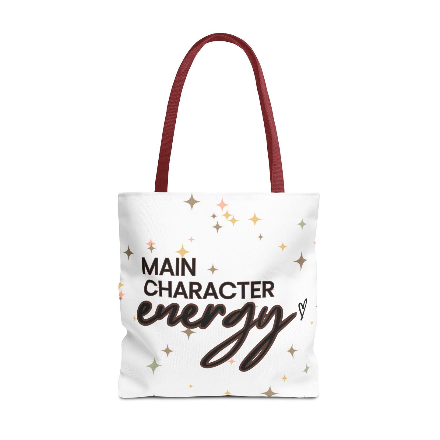 Double-Sided Printed Main Character Energy Tote Bag