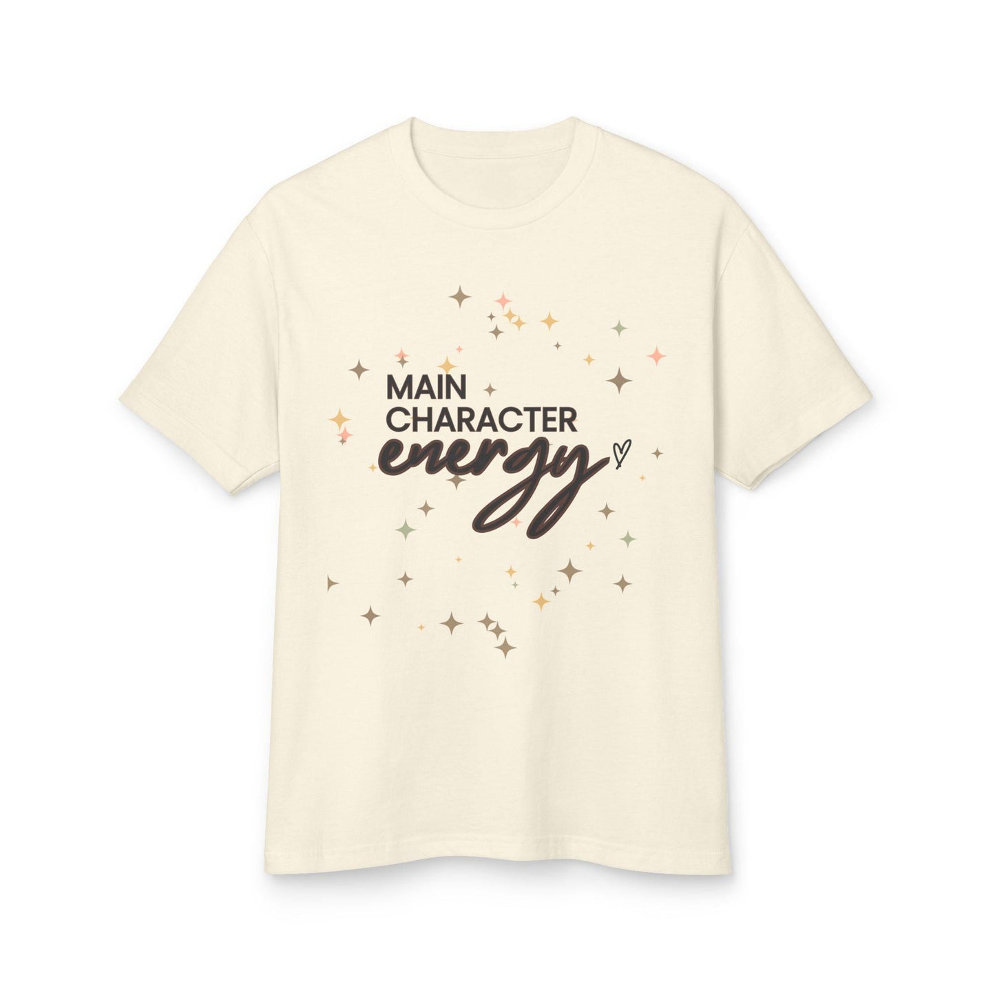 Main Character Energy Soft Tee, Sparkly T-Shirt