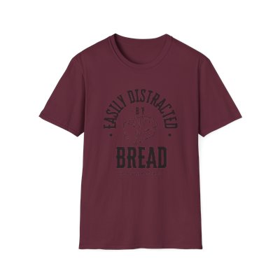 Funny Bread Picture Unisex Softstyle T-Shirt, Foodie Tee