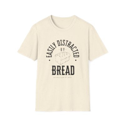Funny Bread Picture Unisex Softstyle T-Shirt, Foodie Tee