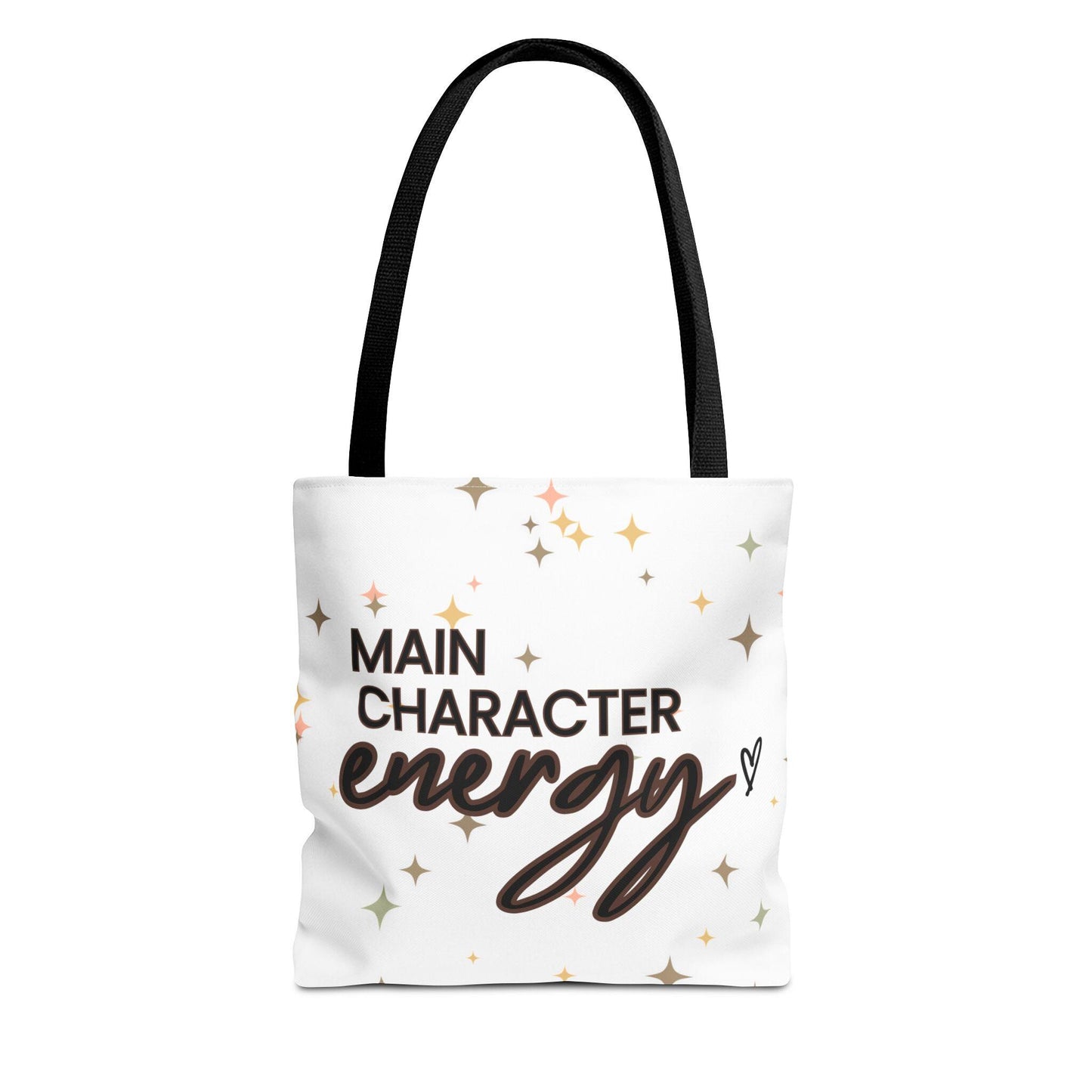 Double-Sided Printed Main Character Energy Tote Bag