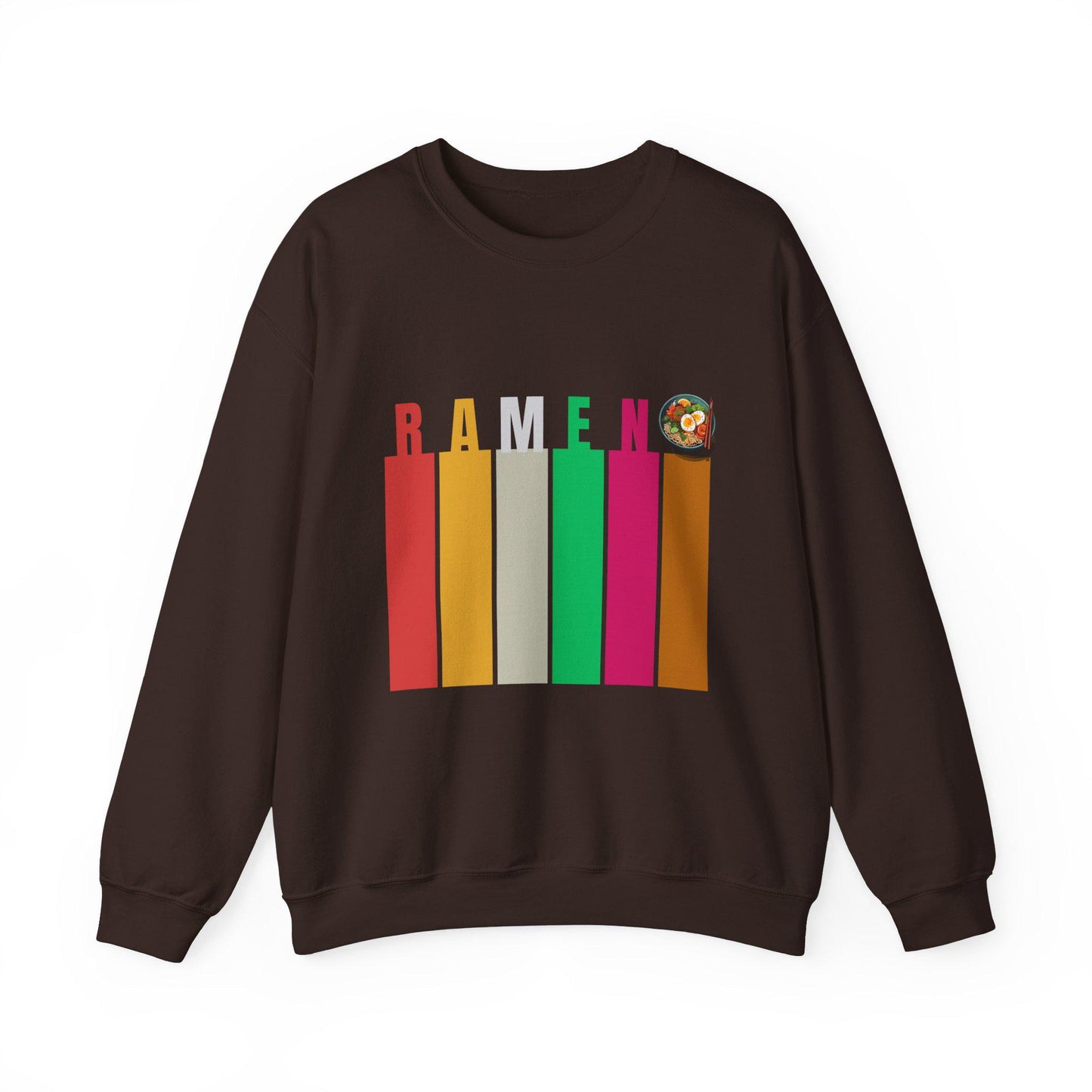 Whimsical Ramen Graphic Sweatshirt, Cozy Streetwear, Unisex Gift, Foodie Fashion, Casual Wear, Perfect for Food Lovers